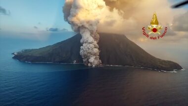 Eruzione vulcano Stromboli
